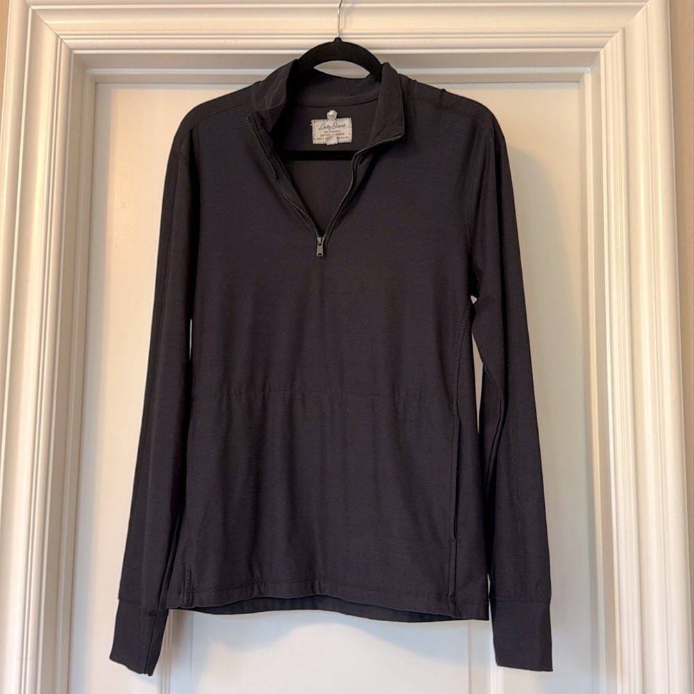 Men’s Lucky Brand Soft Knit Quarter Zip Long Sleeve Pullover - Picture 1 of 12